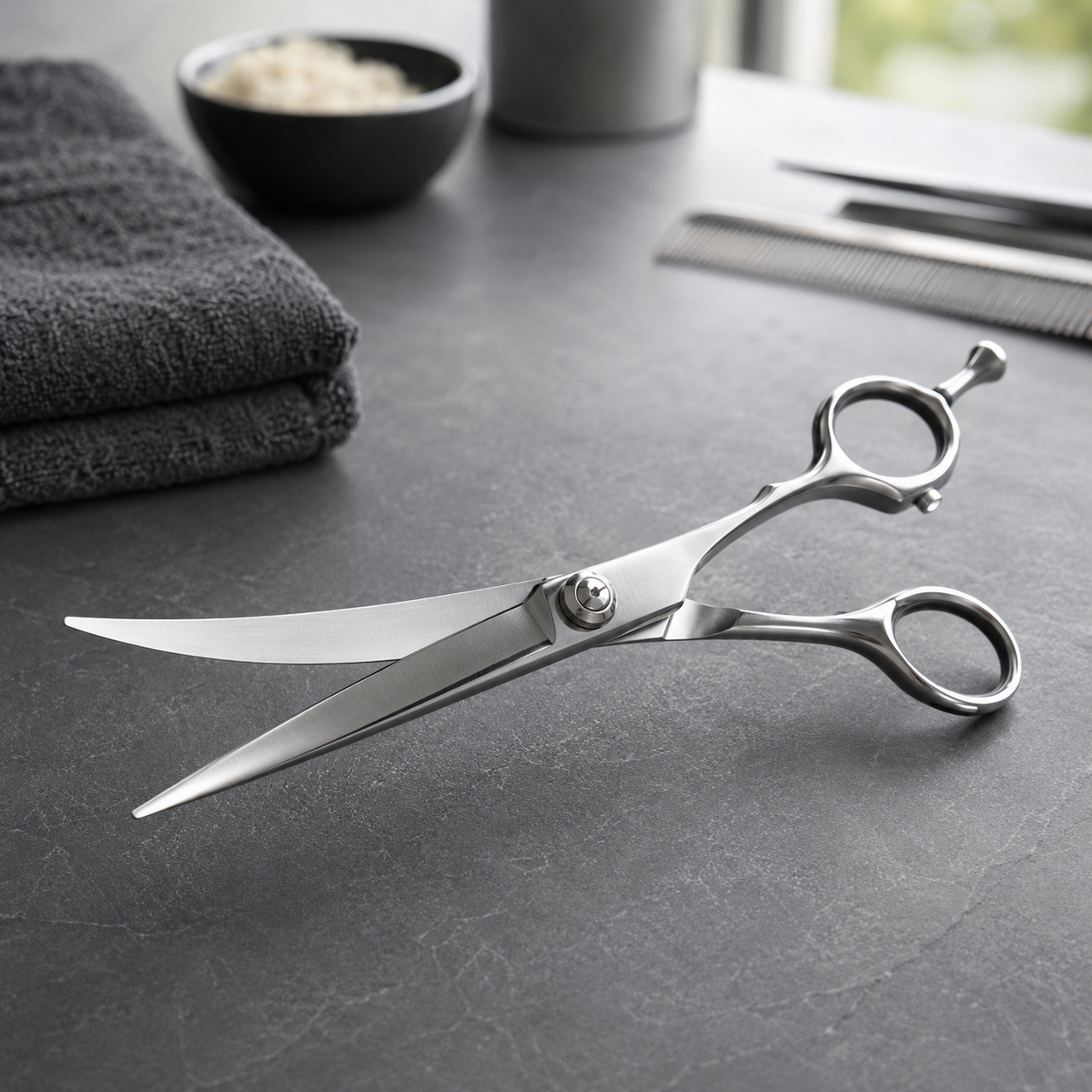 Curved Dog Grooming Shears