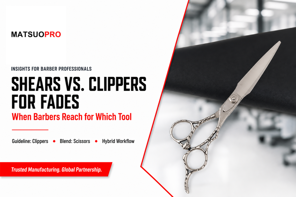 Shears vs. Clippers for Fades, When Barbers Reach for Which — MATSUOPRO
