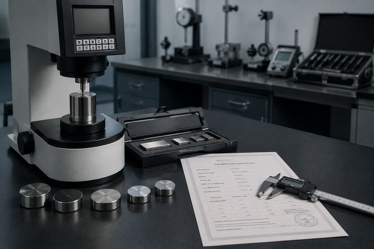 Metrology and calibration standards for 60-62 HRC Rockwell C testing