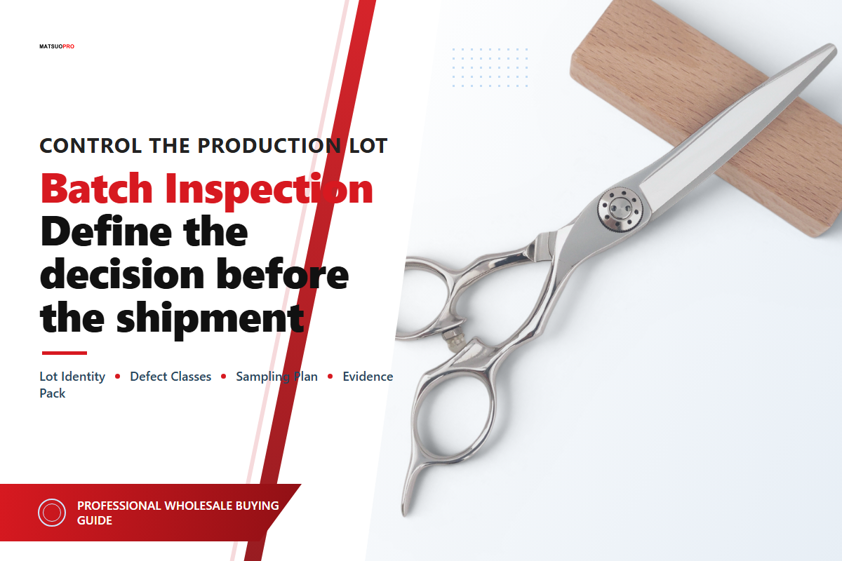Inspect Wholesale Hair Scissors as a Batch — MATSUOPRO