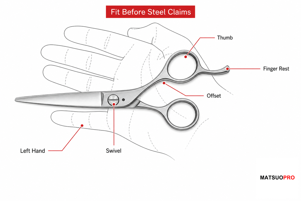 Fit and Comfort Tests for Hairdressing Scissors Before You Buy - MATSUOPRO