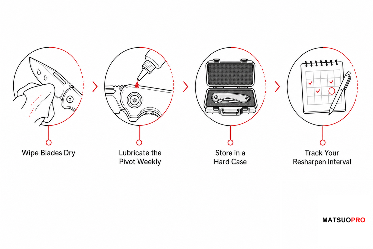 Sharpening and Care for Your 440C Shears β MATSUOPRO