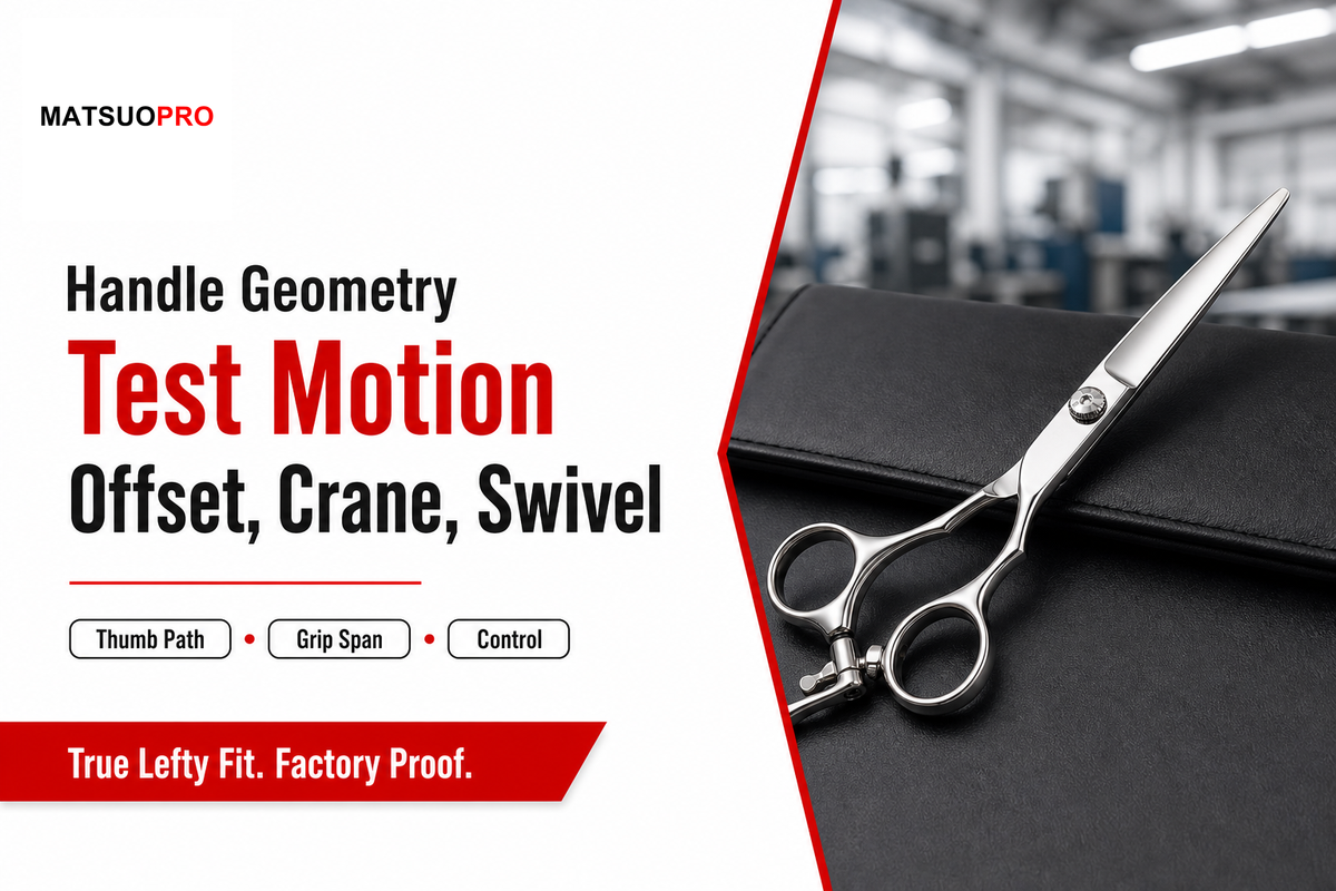 Offset, Crane, and Swivel Handles for Left-Handed Professionals - Mackay Hair Scissors