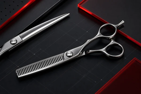 Thinning and blending shears with toothed blade for weight removal