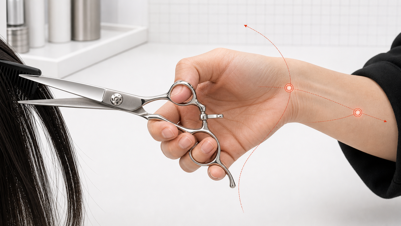 True-lefty shear ergonomics and geometry