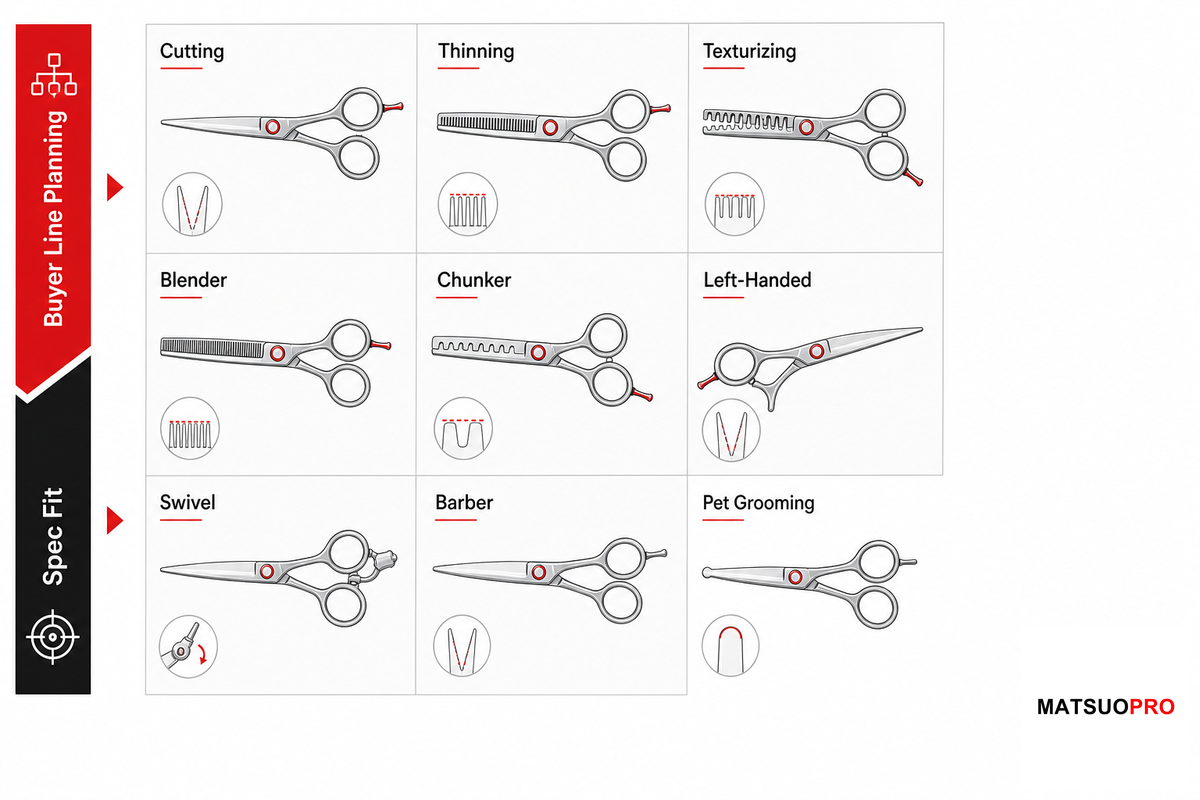 The 9-Type Shear Spec Matrix for Private Label Buyers - MATSUOPRO