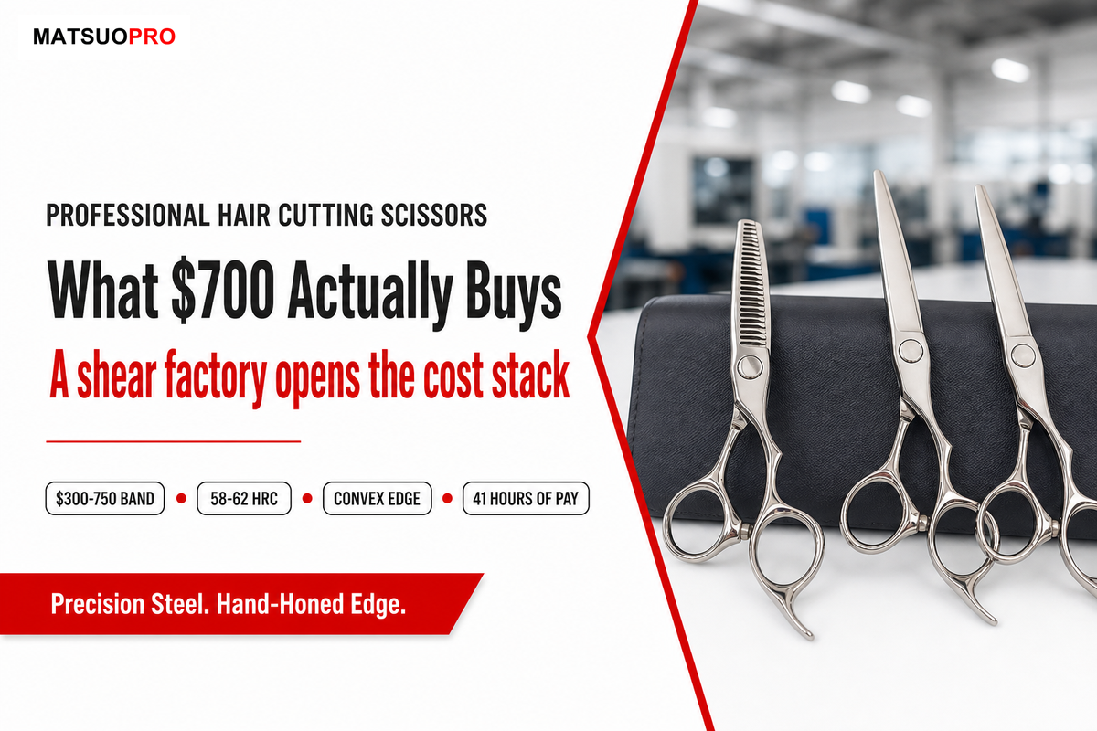 Professional Hair Cutting Scissors: What $700 Actually Buys
