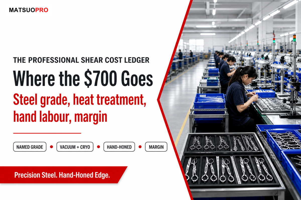 Why Professional Hair Cutting Scissors Cost $300 to $750 β MATSUOPRO