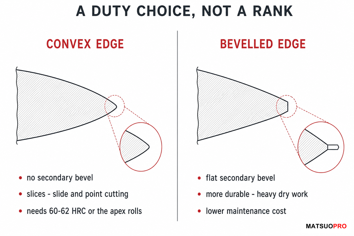 Convex or Bevelled: The Commitment Behind the Edge β MATSUOPRO