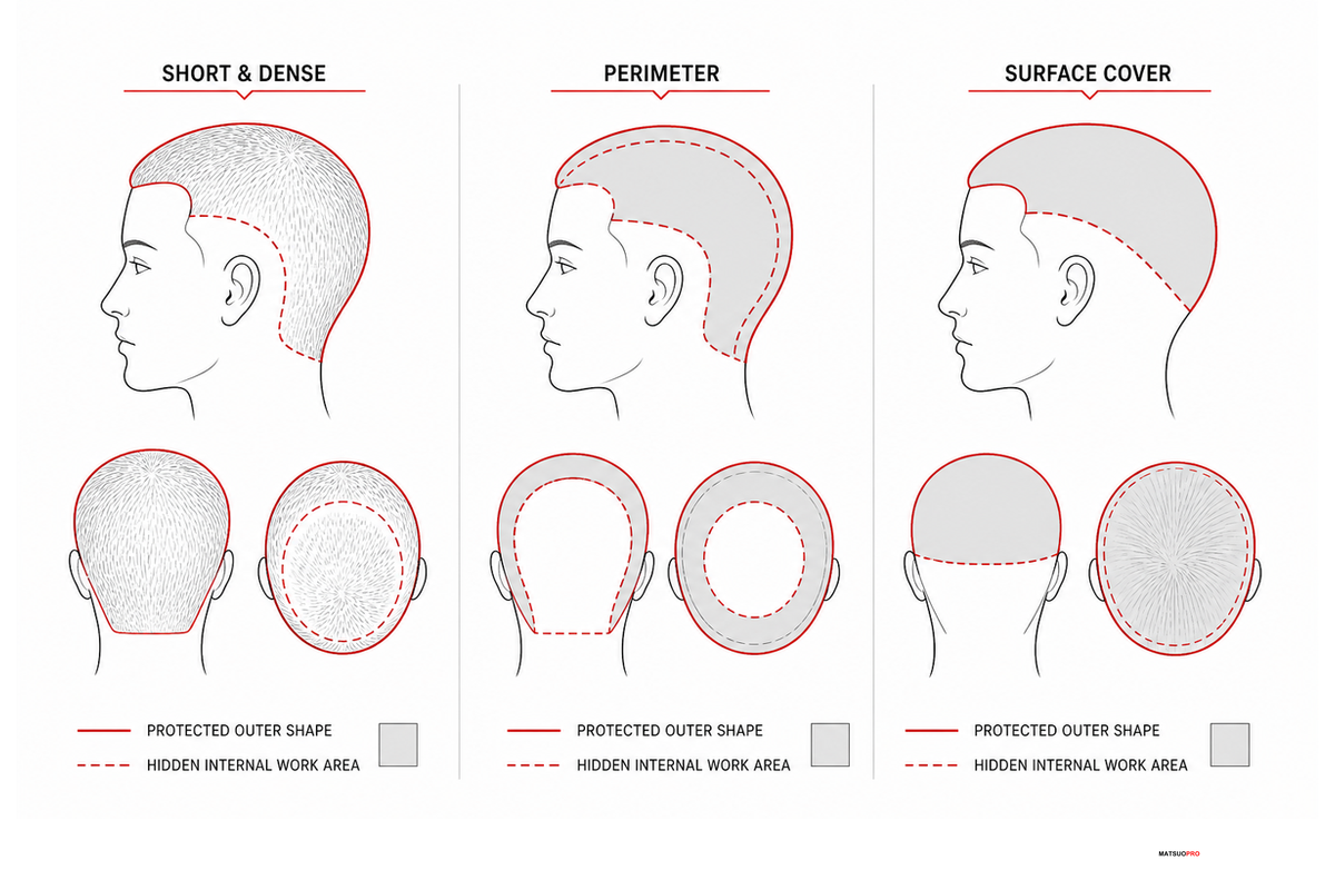 Special Cases: Short, Dense Hair, Perimeters, and Surface Cover — MATSUOPRO