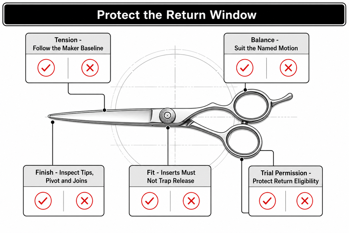 7. Check Tension, Balance, Finish, and Return Conditions — MATSUOPRO