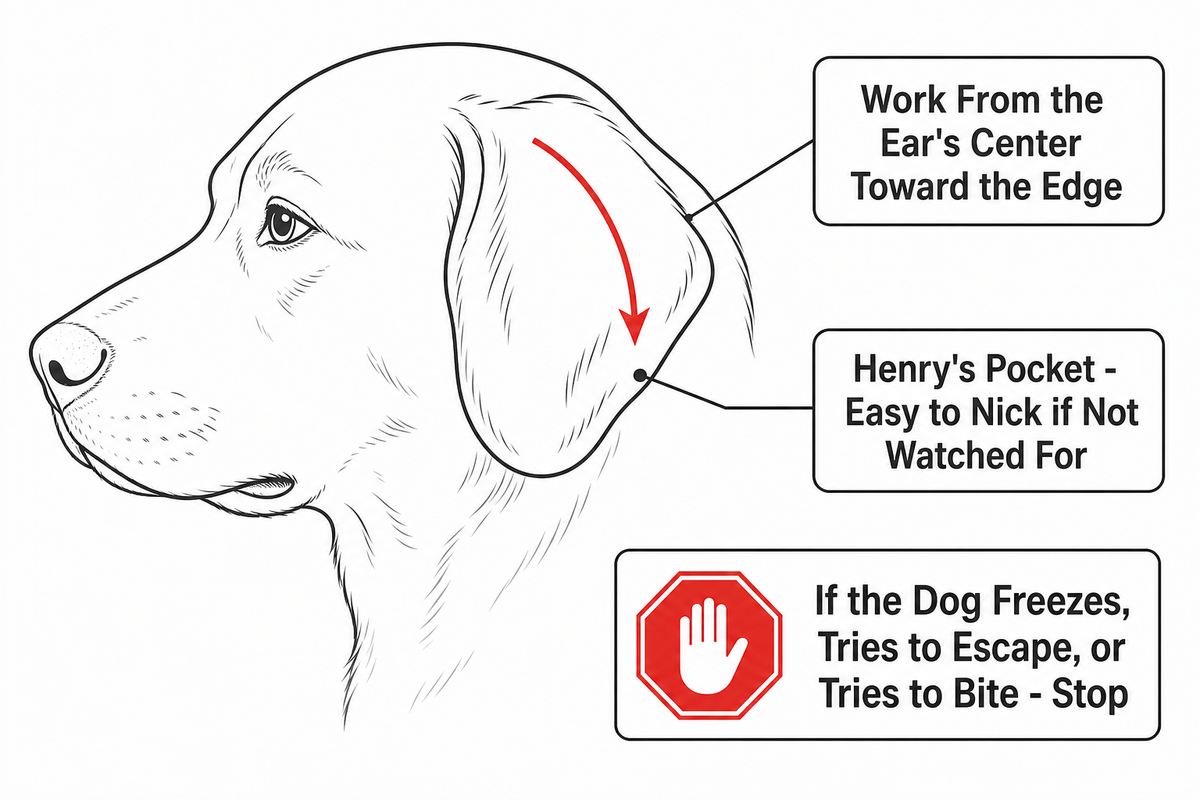 Safety Technique Around Eyes, Ears, and Moving Dogs — Mackay Hair Scissors