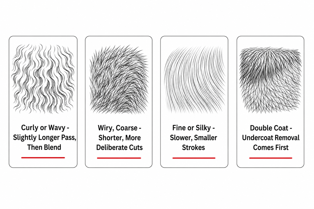 Coat-by-Coat: Adjusting Technique for Curly, Wavy, Wiry, and Double Coats — Mackay Hair Scissors