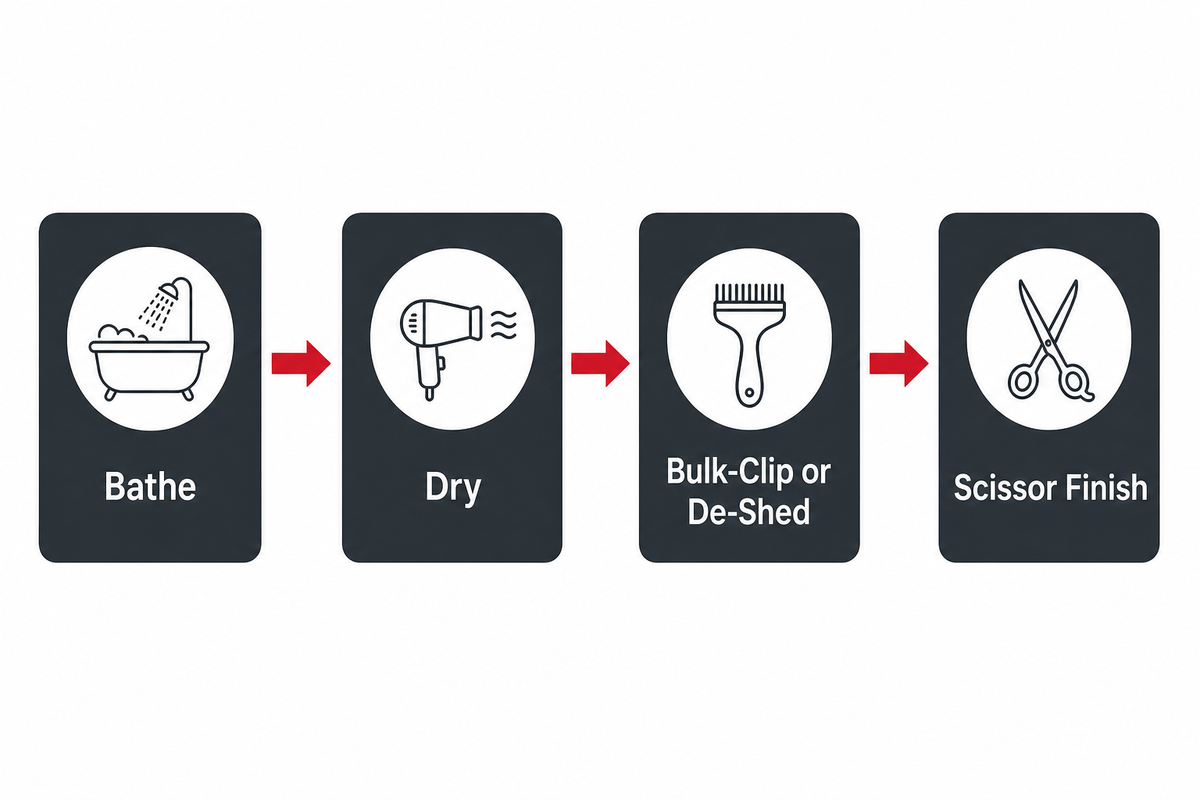 Where Scissor Finishing Fits in the Full Grooming Workflow — Mackay Hair Scissors