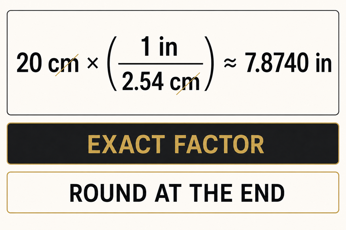 How to Convert CM to Inches — MATSUOPRO