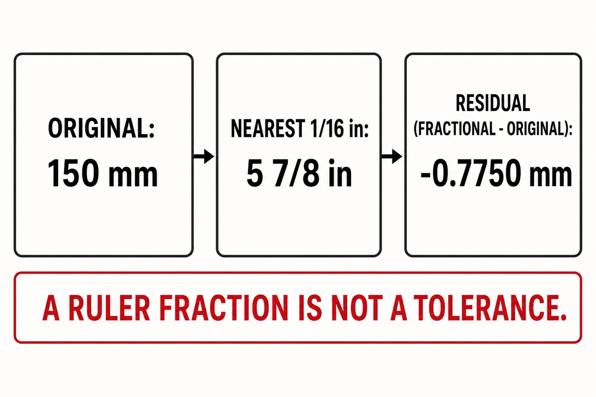 MM to Fractional Inches: Read the Ruler Carefully — MATSUOPRO