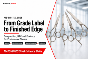 ATS-314 steel guide to composition, HRC and finished-shear evidence